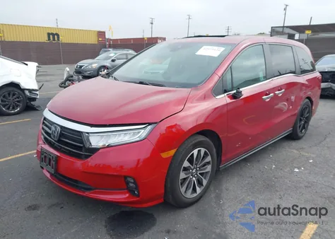 2022 Honda Odyssey Ex-L из США, поврежденный, VIN 5FNRL6H70NB000849
